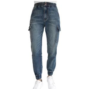 Women's Denim Cargo Jogger Pants